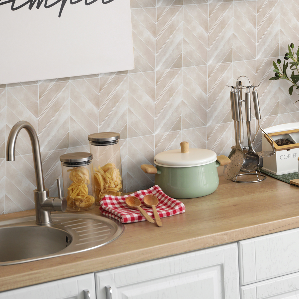 Peel and Stick Backsplash - 20 Sheets of 11.4" x 9" - 3D Adhesive Peel and Stick Tile Backsplash for Kitchen, Bathroom, Wall Tile