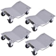 thumbnail image 1 of Gymax Set Tire Wheel Dolly Vehicle Car Auto Repair Moving Diamond, 1 of 7