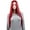 Red, variant on Onedor 31 Inches Long Straight Red Synthetic Hair Women Full Head Cosplay Wig with Wig Cap (T1557 - Red)
