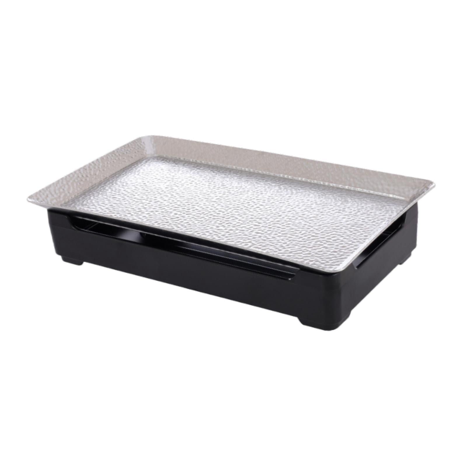 kowaku Japanese Barbecue Grill Food Warmer Multipurpose Stainless Steel Chafing Dish Tabletop Grill for Banquet Events Party Kitchen 33cmx18cm