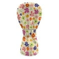 thumbnail image 2 of Yuyamidu Colorful Flowers Golf Club Head Covers for Woods, Driver, Fairway, Hybrid Waterproof PU Leather Golf Head Cover Floral Golf Headcover, 2 of 7