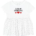 thumbnail image 3 of Inktastic I Love My Godmother Girls Baby Dress, 3 of 5