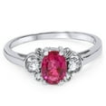 thumbnail image 4 of Pompeii 5/8ct Ruby & Diamond Ring 14K White Gold (G/H,SI2), 4 of 4