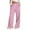 Hot Pink, variant on WTOBBY Women's Wide Leg Casual Pants High Waist Plaid Sports Trousers, Comfortable Stretch Athletic Pants for Jogging and Lounge Wear,Black L
