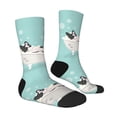 thumbnail image 2 of Goofa French Bulldog Taking a Bath Printed Men's Crew Socks, Soft Durable Breathable Moisture-Wicking with Odor Control Cotton socks, 2 of 9