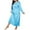 Light Blue, variant on jobturf Plus Size Nightgowns for Women Casual Loose Crew Neck Long Sleeve Sleepshirts Lightweight Loungewear Summer Spring Fashion Pajama Dress