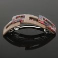 thumbnail image 2 of lionlar Barrette Française Grande à Imprimé Léopard avec Attache Queue de Cheval Pinces à Cheveux Accessoires#3 Rouge Brun, 2 of 8