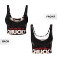 thumbnail image 5 of Lsque Chucky Printed Women'S Sports Bra, Compression, Moisture Wicking, High-Impact Sports Bra For Women,Supportive sports bra-Large, 5 of 9