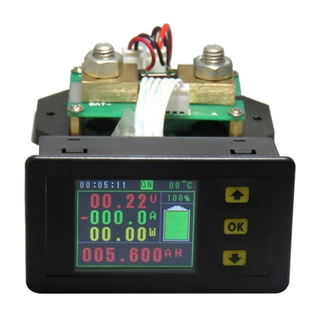 

Digital LCD Meter for Applications That Require Monitoring of The Output Voltage And Current Charging And Discharging Batteries - Black 500V 100A