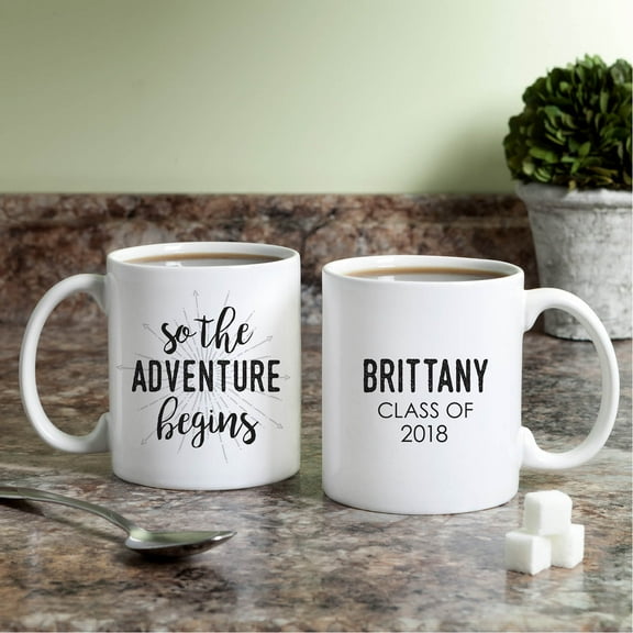 So The Adventure Begins Personalized Mug