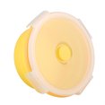 thumbnail image 2 of Food Grade Silicone Collapsible Bowl, Microwave Safe, Airtight Seal Leakproof Locking Lids For Portable Life, Space Saving, Refrigerator Safe, BPA Free, Dishwasher Safe, Yellow, 2 of 8
