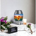 thumbnail image 6 of Sunflower Keepsake Urn For Ash Adult Male, 3-inch Sunset Mini Funeral Urn For Ashes For Women, Small Blue Cremationurns For Adult Ashes Women And Men, 6 of 7