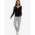 thumbnail image 6 of Women's Cropped Cardigans Long Sleeve Button Down Lightweight Cardigan Sweaters, 6 of 6
