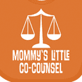 thumbnail image 4 of Inktastic Lawyer Mommy Little Co Counsel Boys or Girls Baby Bib, 4 of 4