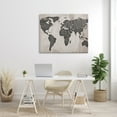 thumbnail image 2 of Stupell Indtries Travel Wander Explore Rtic World Map Grain Pattern,48 x 36,Design by Sd Graphics Studio, 2 of 6