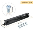 thumbnail image 2 of Uxcell 1U 19 Inch Cable Manager, 6 Pack 24 Slot Horizontal Rack Mount Wire Organizer, 2 of 7