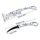 thumbnail image 2 of Cuchillo Peine Portátil de Acero Inoxidable | Función de Peine y Hoja Plegable | Herramienta de Viaje Duradera y Resistente al Óxido | Multipropósito para Exterior, Camping, EDC, Senderismo | Fácil, 2 of 6