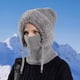 thumbnail image 4 of Máscaras para Mujeres Sombrero de Punto 3 en 1, Perfecto para las Mujeres para Usar con Bufandas Y Máscaras, Bufanda de Esquí de Punto Caliente Y Máscara para Otoño E Invierno., 4 of 6