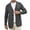 Dark Gray, variant on ZUKMRJPC Men's Notched Lapel Cardigan Sweater Slim Fit Solid Color Knit Button up Sweater Fall Winter Warm Jacket Knitwear with Pockets