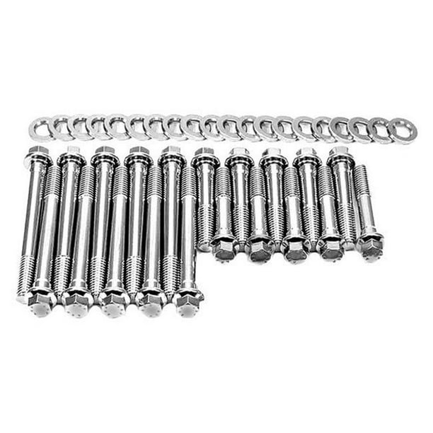 ARP 4543601 Stainless Steel 6 Point Head Bolt Kit for Small Block Ford 289, 302