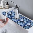 thumbnail image 7 of Vsdgher Evil Eye Kitchen Sink Splash Guard Faucet Mat -1 PC Super Absorbent Fast Drying Mat Sink Gadgets-Splash, Bathroom,Sink Mat,(15" X 5.5" ), 7 of 7