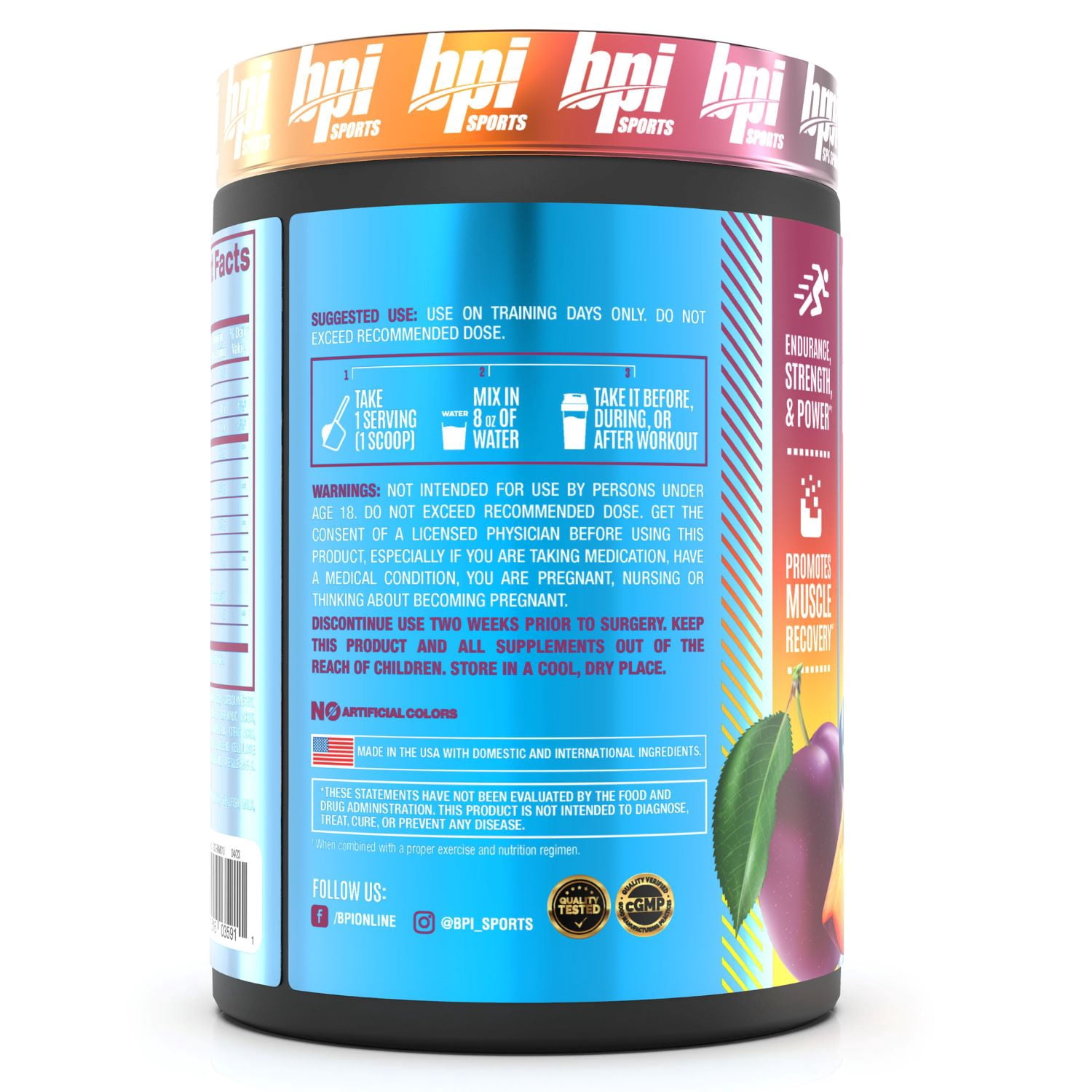 Best Aminos Muscle Recovery Dietary Supplement, Plumberry Flavor,  8.8 Ounce, 25 Servings