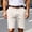 White, variant on Pjgvf Men's Shorts Pocket Shorts Solid Color Casual Comfy Loose Fit Party Work Pants Army Green L