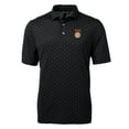 thumbnail image 2 of Men's Cutter & Buck Black Texas Longhorns SEC Big & Tall Virtue Eco Pique Tile Print Recycled Polo, 2 of 3