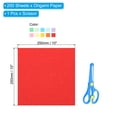 thumbnail image 2 of Uxcell 10inch Origami Paper Set, 200Pcs Square Paper with Scissor, Colorful, 2 of 6