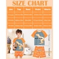 thumbnail image 6 of Fiodrimy Boys Pajamas Toddler Boys Summer Pajamas Dinosaur 2 Piece Short Sleeves Boy Pjs Kids Sleepwear Size 3-8 Years, 6 of 7