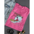 thumbnail image 3 of Tropical Island Surf Vibe Shaped T-Shirt Women -Image by Shutterstock, Female x-Large, 3 of 4