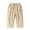 Khaki, variant on Kids' Casual Capri Pants, Elastic Waist Lightweight 3/4 Length Trousers for Boys & Girls,3-4 Years