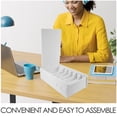 thumbnail image 3 of SHOWERORO 1Set White Rectangular Cash Insert Tray for Locking Cash Box Cash Management, 3 of 8