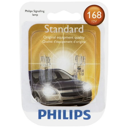 Philips Standard Miniature 168, W2,1X9,5D, Glass, Always Change In Pairs!