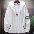 thumbnail image 3 of Summer Skin Coats Men Ultra Light UV Sun Protection Big Size Hooded Windbreaker Jacket Men  Striped Casual Outwear 8XL 9XL, 3 of 7