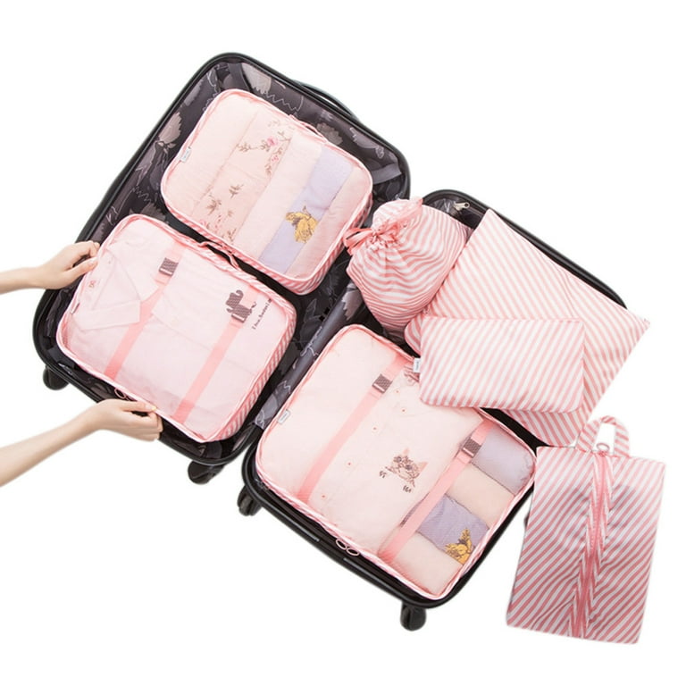 7pcs/set Storage Bag, Luggage Packing Organizer, Suitable For