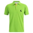 thumbnail image 2 of Boys Short Sleeve Polo Shirt Lightweight and Loose Fit Button Closure Shirt for Boy Summer Outdoor Clothes Light Green 7-8 Years, 2 of 4