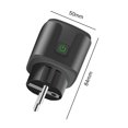 thumbnail image 3 of Enchufe Inteligente Tuya WiFi Smart Plug Control de voz para sala de estar Estudio Dormitorio (16A Negro), 3 of 9