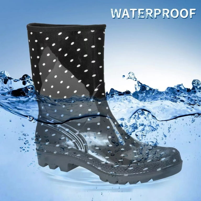 Wide calf insulated rain 2025 boots