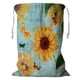 thumbnail image 1 of ABPHQTO Rama japonesa flores de crisantemo bordado otoño jardín cesta de almacenamiento bolsa de lavandería con cordón 45x60 cm, 1 of 3
