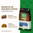 thumbnail image 3 of Sollo Chaga Mushroom Ground Coffee, Dark Roast,  340g, 3 of 7