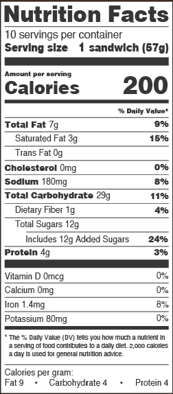 Great Value Hazelnut Spread with Cocoa No Crust Sandwiches 22oz, 10 Count (Frozen)