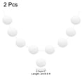 thumbnail image 2 of Uxcell 2pcs Pom Pom Garland 6.6 Ft 30 Balls for Craft Decoration(White), 2 of 6