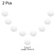 thumbnail image 2 of Uxcell 2 piezas de guirnalda de pompones de 6.6 pies 30 bolas para decoración de manualidades (blanco), 2 of 6