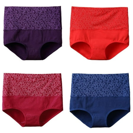 

QWZNDZGRCotton Underwear Women High Waist Lingerie For Ladies Briefs Tummy Control Panties C-Section Recovery XXXXL Plus Size Underpants
