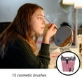 thumbnail image 4 of 15pcs/set Eye Shadow Cosmetic Makeup Brushes Makeup Brushes Set Lip Eyebrow Brush Kits, 4 of 5
