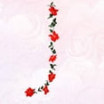 thumbnail image 3 of Gymnture Christmas Poinsettia Garland 2m - Xmas Decor for Indoor & Outdoor, 3 of 10