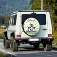 thumbnail image 2 of Yuyamidu Cow Tire Cover Spare Tire Covers Green Leaf Camper Spare Tire Cover, Keeps Dirt, Rain, and Sun Away from Your Spare Tire, St. Patrick's Day Decor, 2 of 5