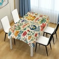 thumbnail image 4 of Yayeee Tablecloths 54" x 72" Rectangle Wrinkle Resistant Party Table Cover, Floral Animals, 4 of 8
