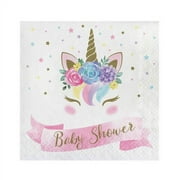 Unicorn Baby Shower Lunch Napkins (16)